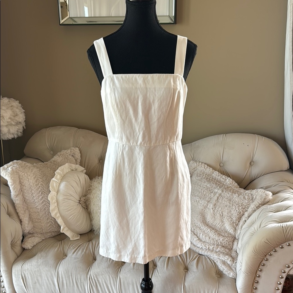 Wilfred Cream Sleeveless Square Neck Sundress